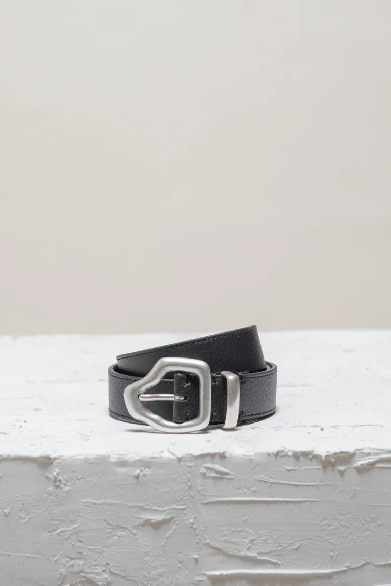 Ako Mini Belt Black Silver