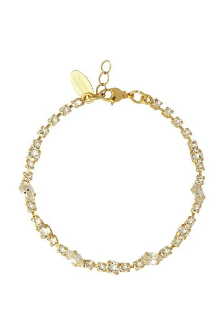 Antonia Bracelet Gold Crystal