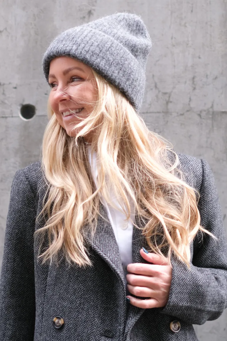 Ayla Beanie Dark Grey