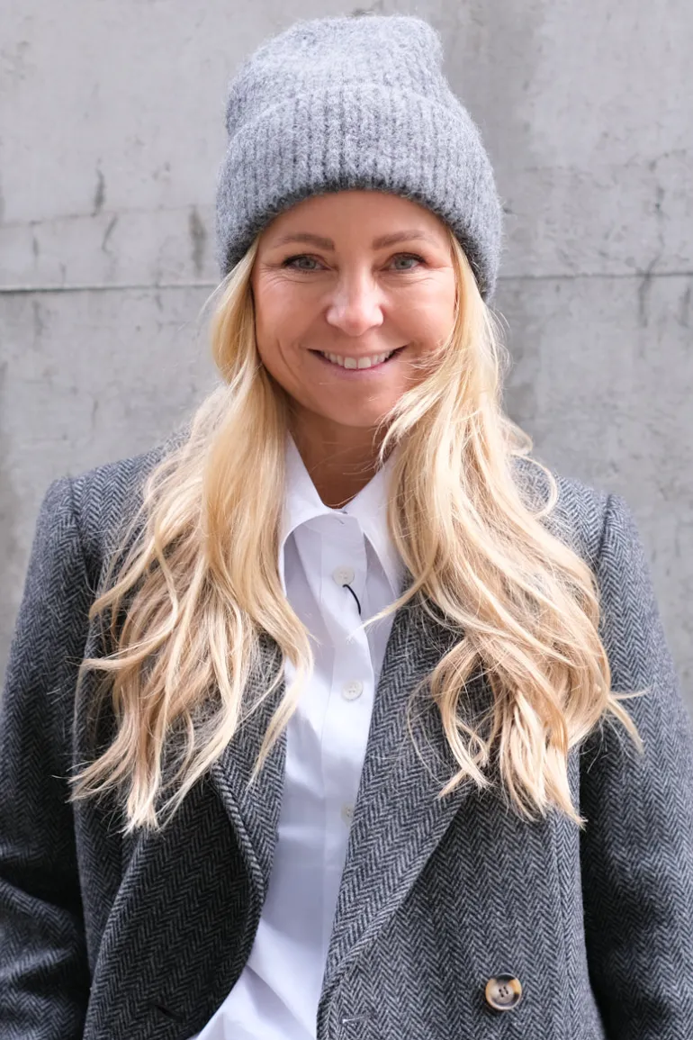 Ayla Beanie Dark Grey