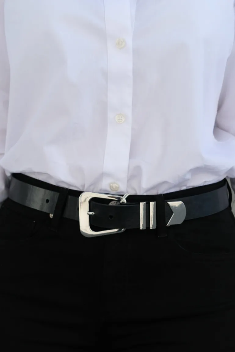 Bennet Belt Black Silver