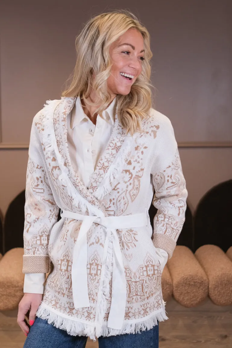 Capri Cardigan Short Beige