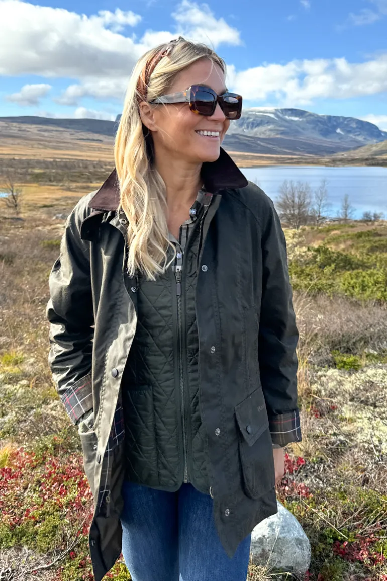 Classic Beadnell Wax Jacket Olive