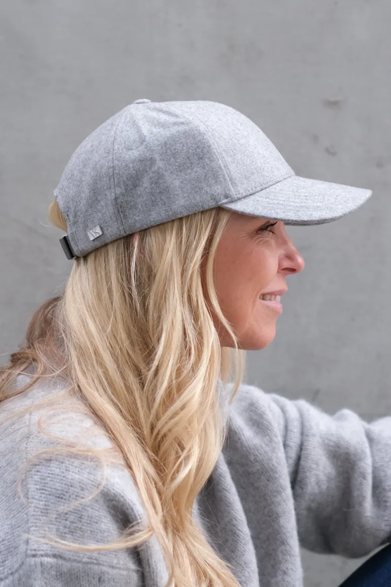 Clay Grey Wool Caps