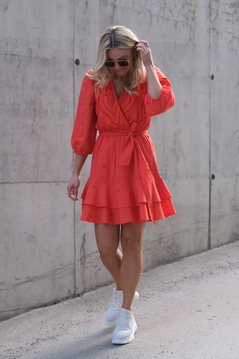 Cliff Dress Orange