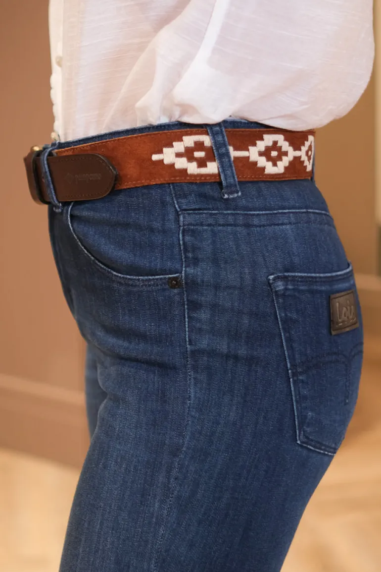 Confianza Belt Tan Suede