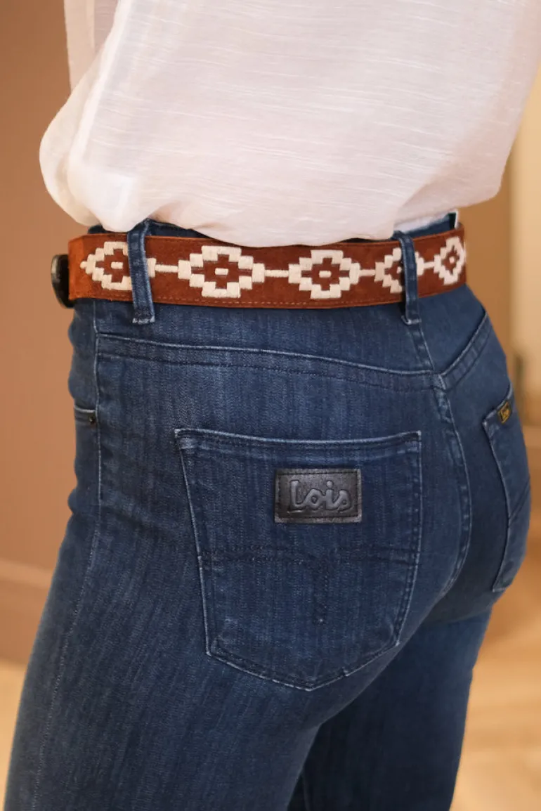 Confianza Belt Tan Suede