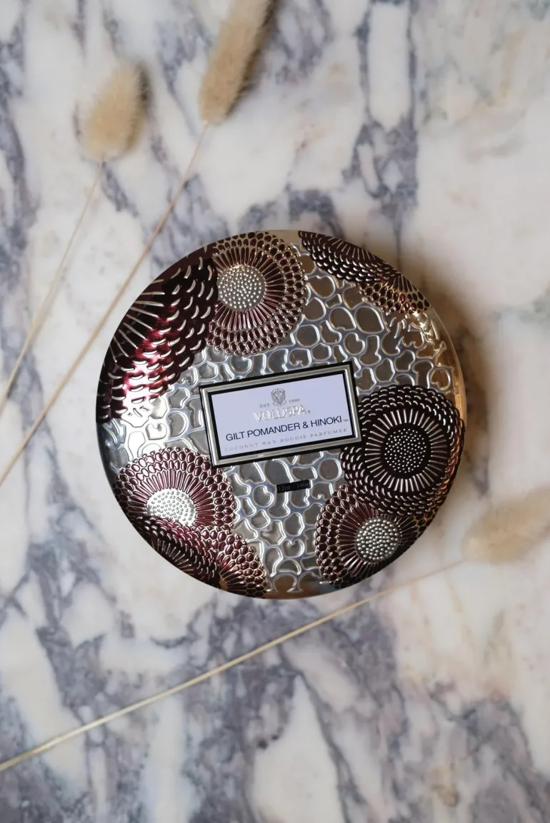 Gilt Pomander And Hinoki Medium