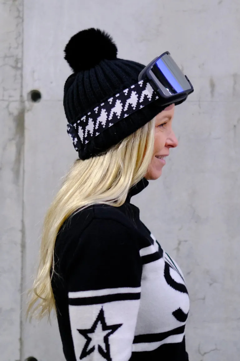 Goggles Houndstooth Black/Snow White