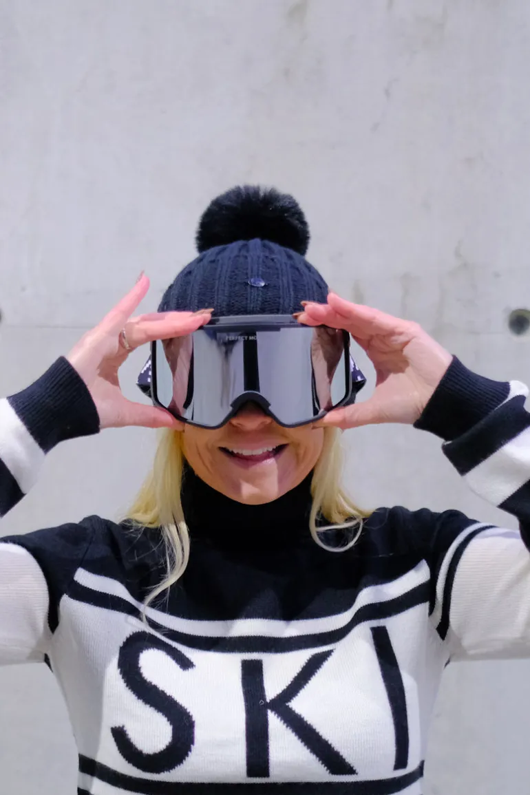 Goggles Houndstooth Black/Snow White