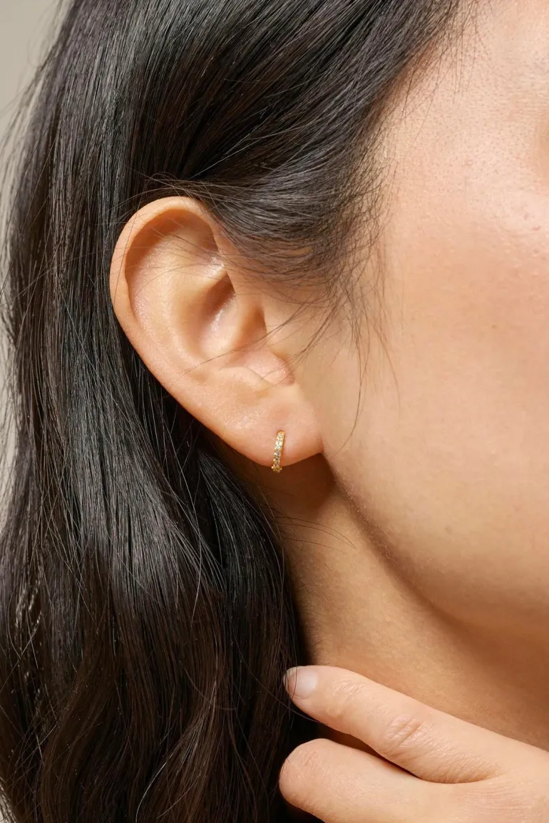 Hoops Petite Flora 6 mm Gold