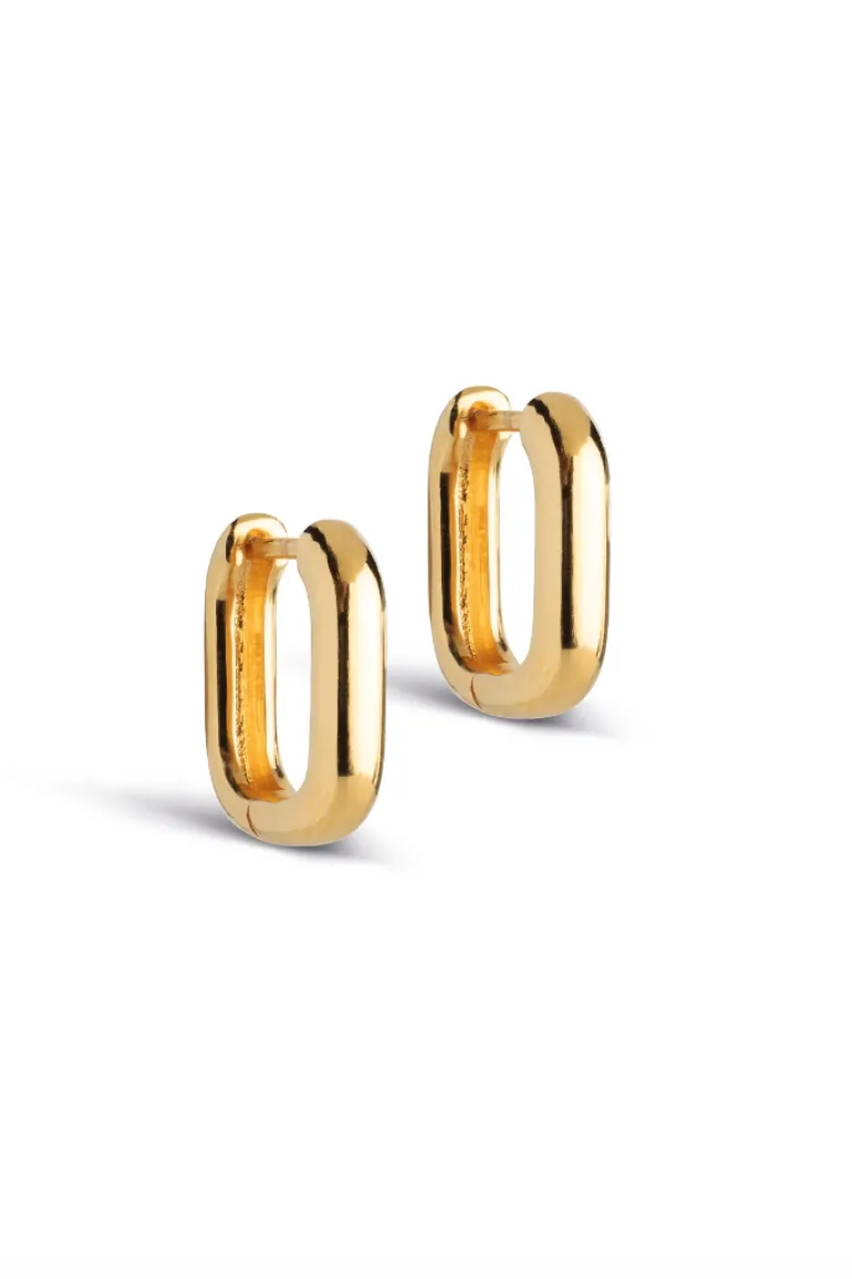 Hoops Square 15mm Gold