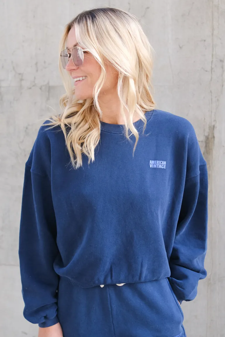 Izubird Sweatshirt Marine Vintage