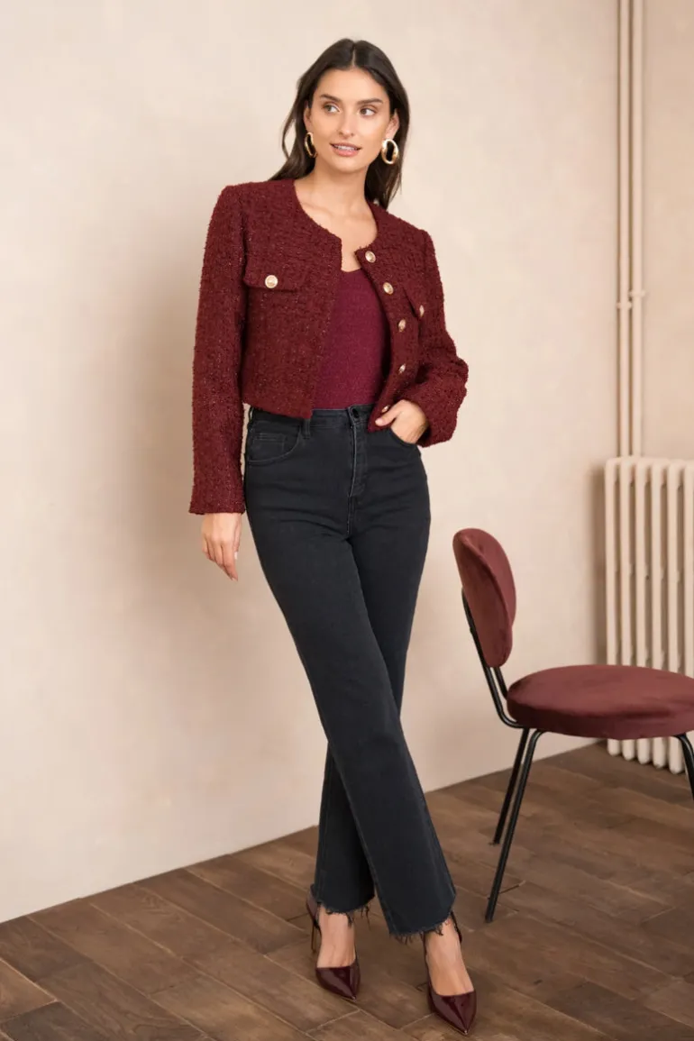 Jakke Bordeaux