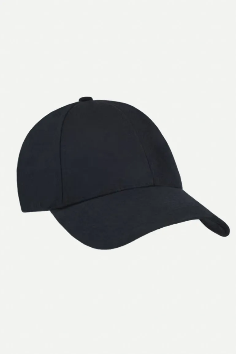 Jet Black Wool Caps