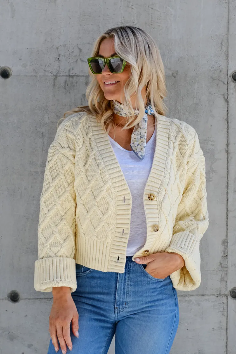 Knitted Cardigan Eggshell