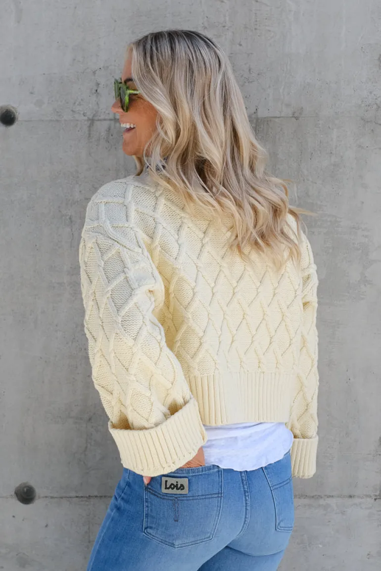 Knitted Cardigan Eggshell