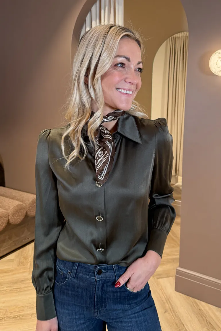 Matt Latia Lux Shirt Dark Olive Green