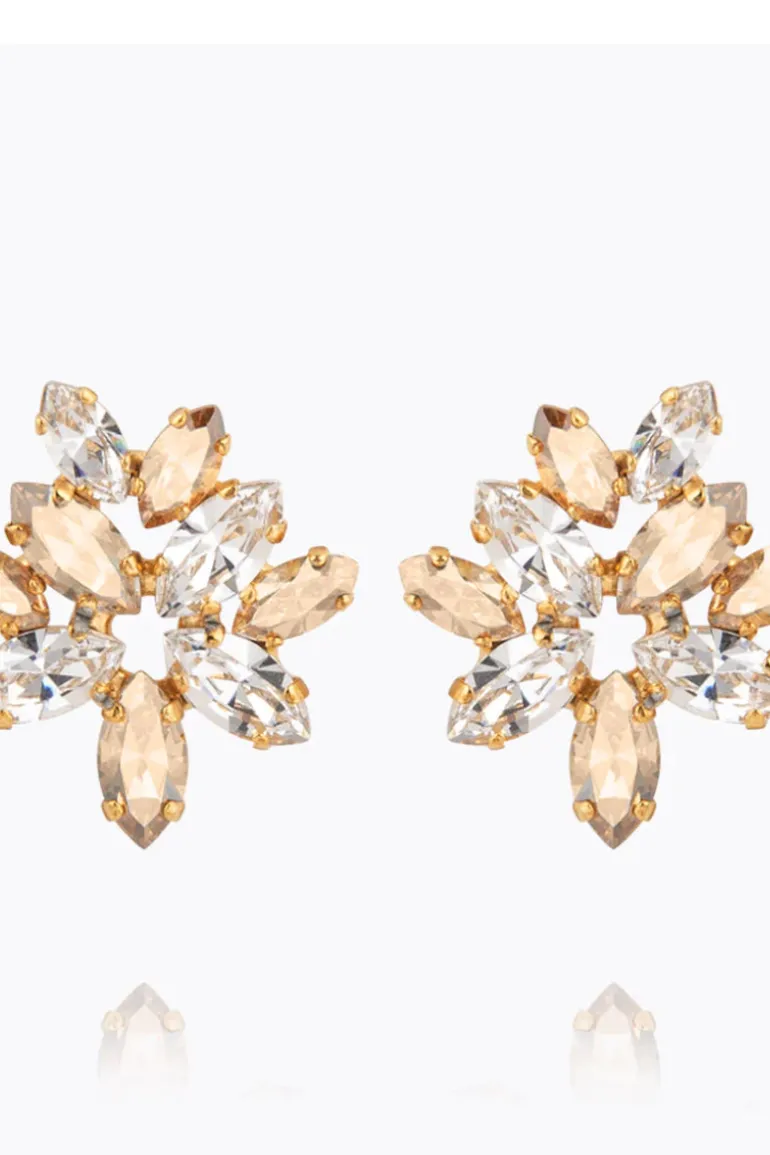 Melia Earcuff Gold Crystal Golden Shadow