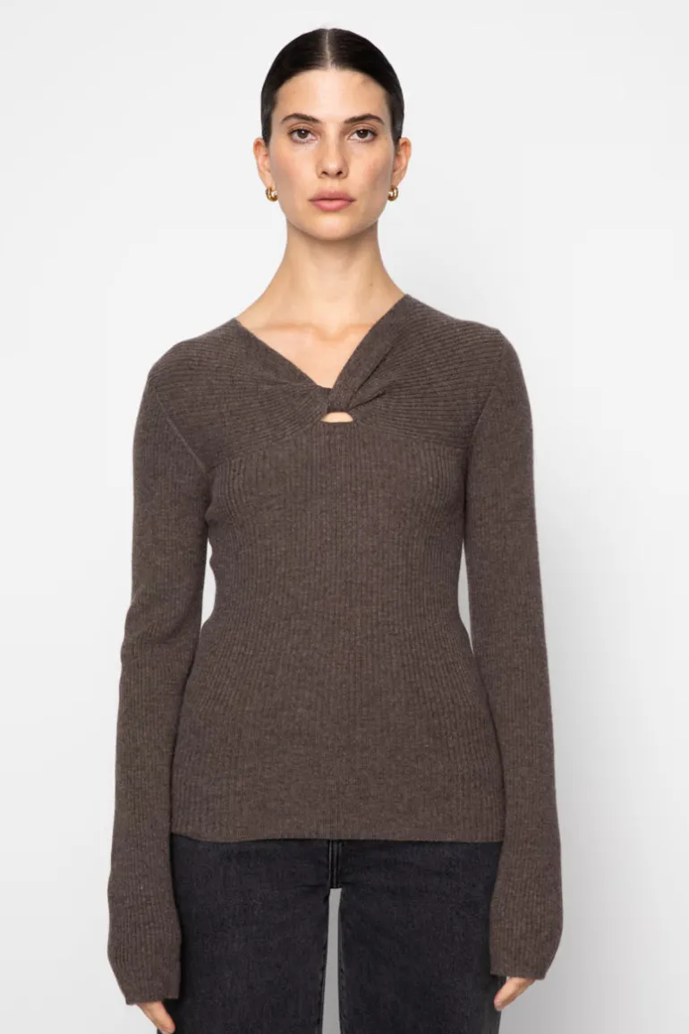 Melody Knit Sweater Taupe Melange