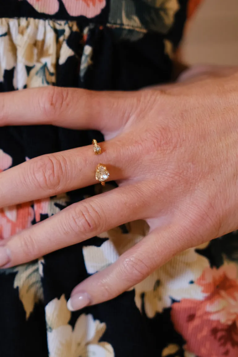 Nani Ring Gold Crystal