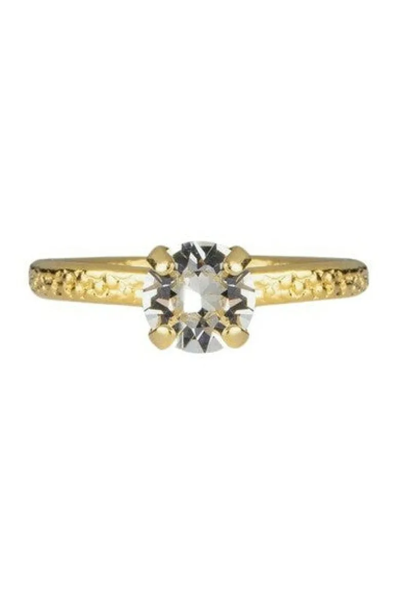 Natti Ring Gold Crystal