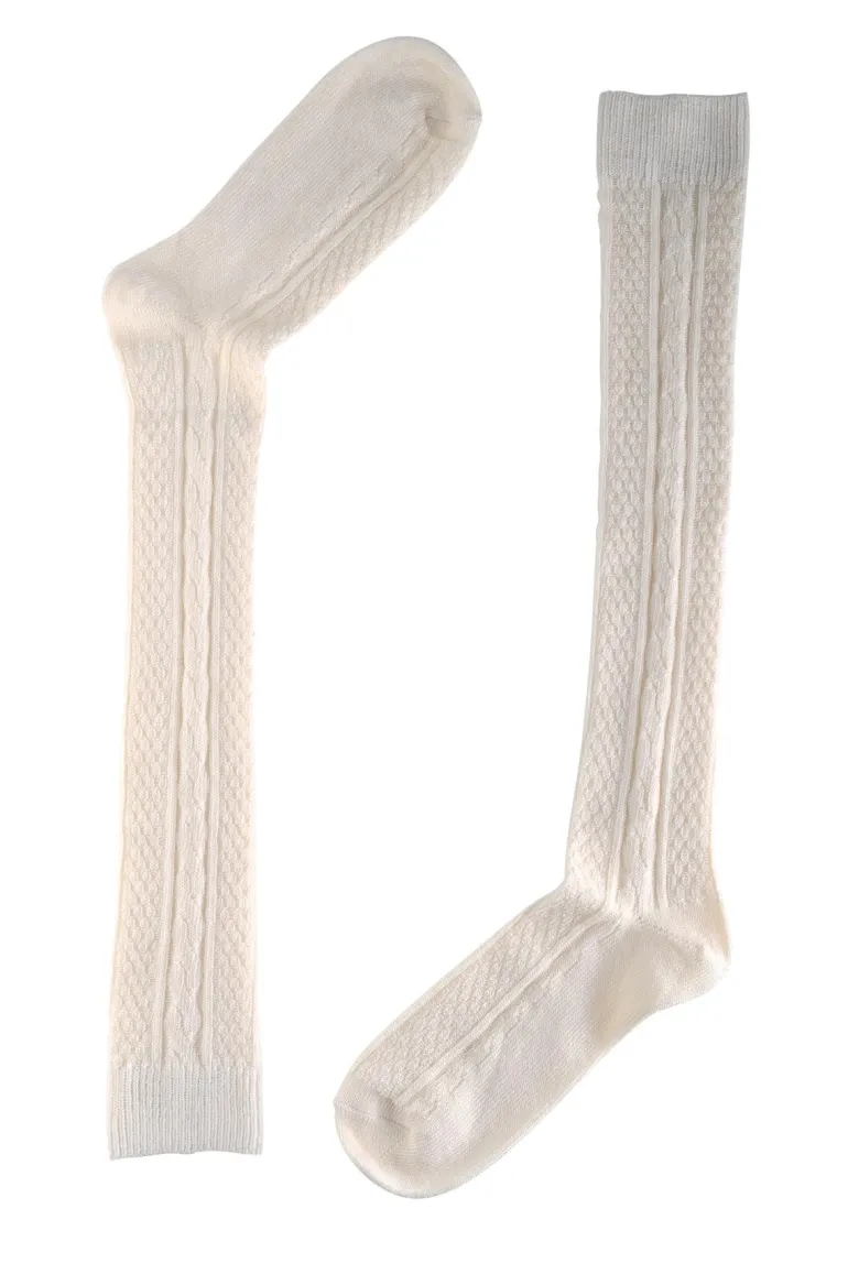 Nikkers Strømper Knee High Off-white