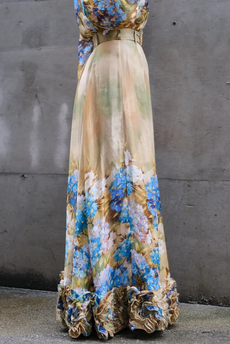Organza Frilly Skirt Forest Flower