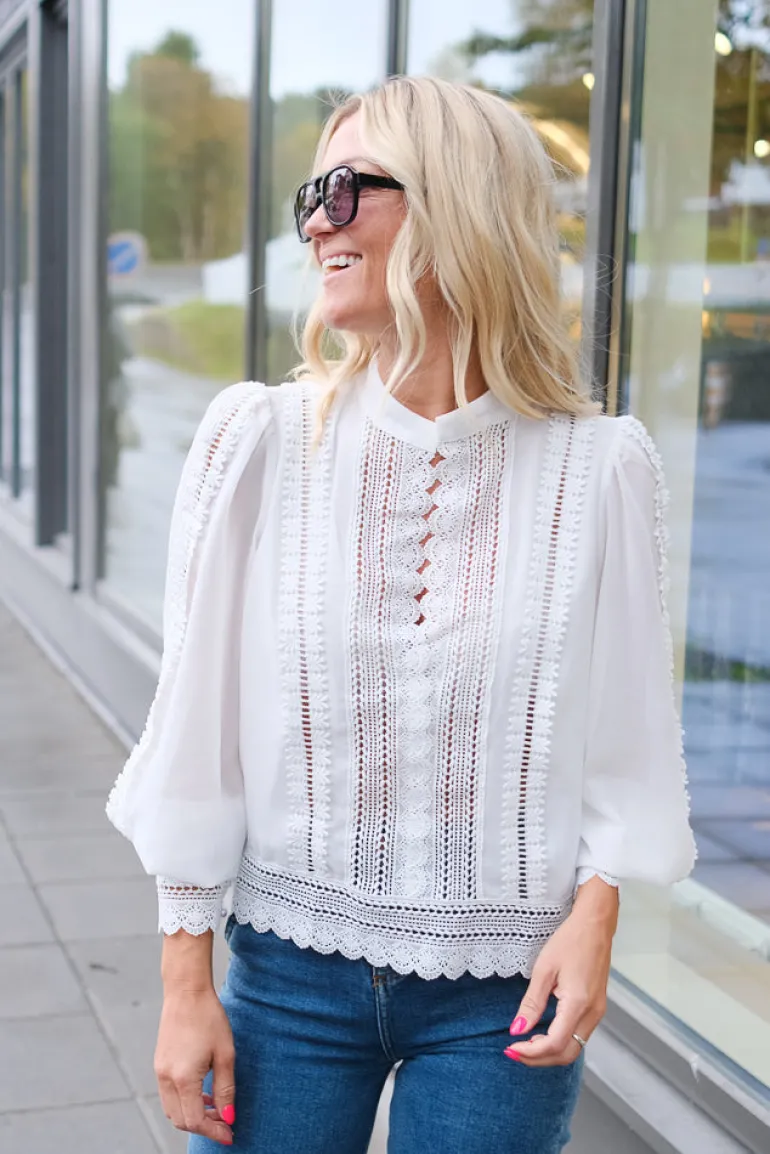 Rabia Blouse White