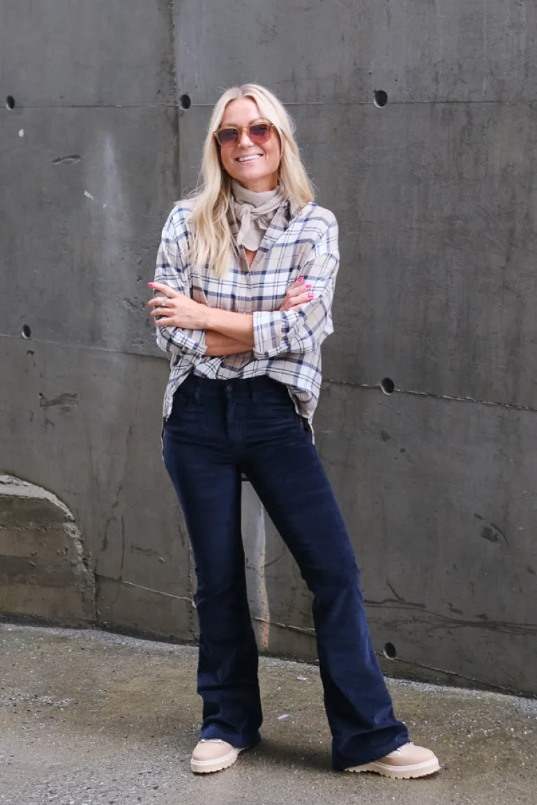 Raval Shiny Micro Navy