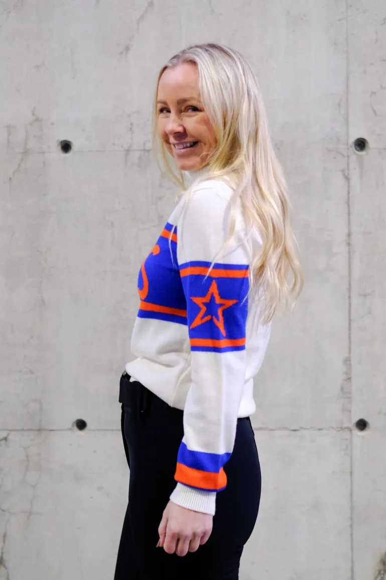 Schild Sweater Apres Navy/Orange