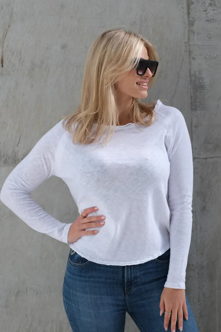 Sonoma Longsleeve O-Neck Blanc