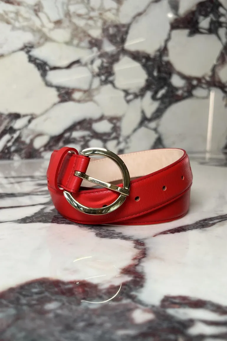 Woman's Belt 91339G Rouge